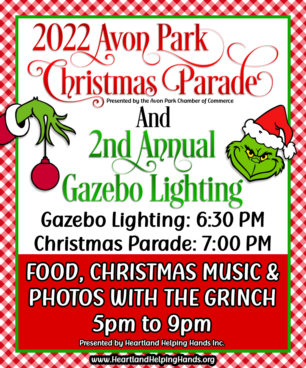 Second Annual Gazebo Lighting and 2022 Avon Park Christmas Parade